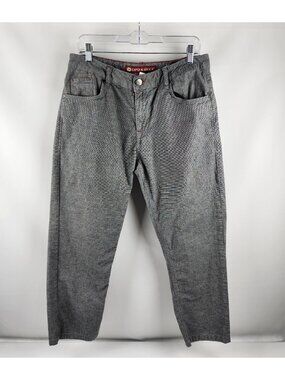 Cipo & Baxx Mens Pants 33x28 Gray Straight Leg Slim Fit Trousers